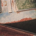 Untitled (Blue & Green & Rust Triangular Abstraction), 2006, photograph, 26" x 40", mounted on aluminum